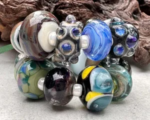 21 Orphan Mix Lampwork Beads Set SRA