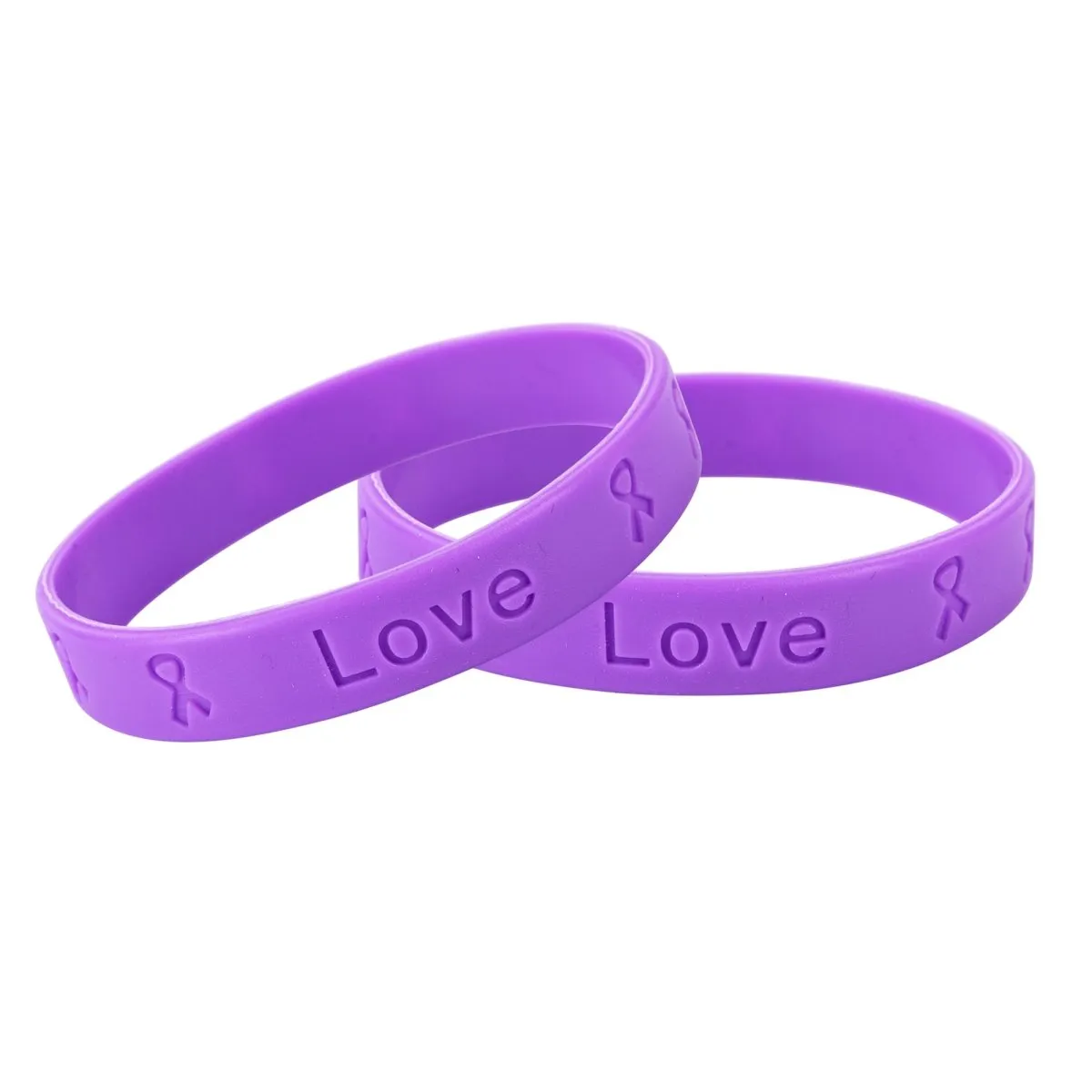 25 Awareness Silicone Bracelets (Pick Your Color/Cause)