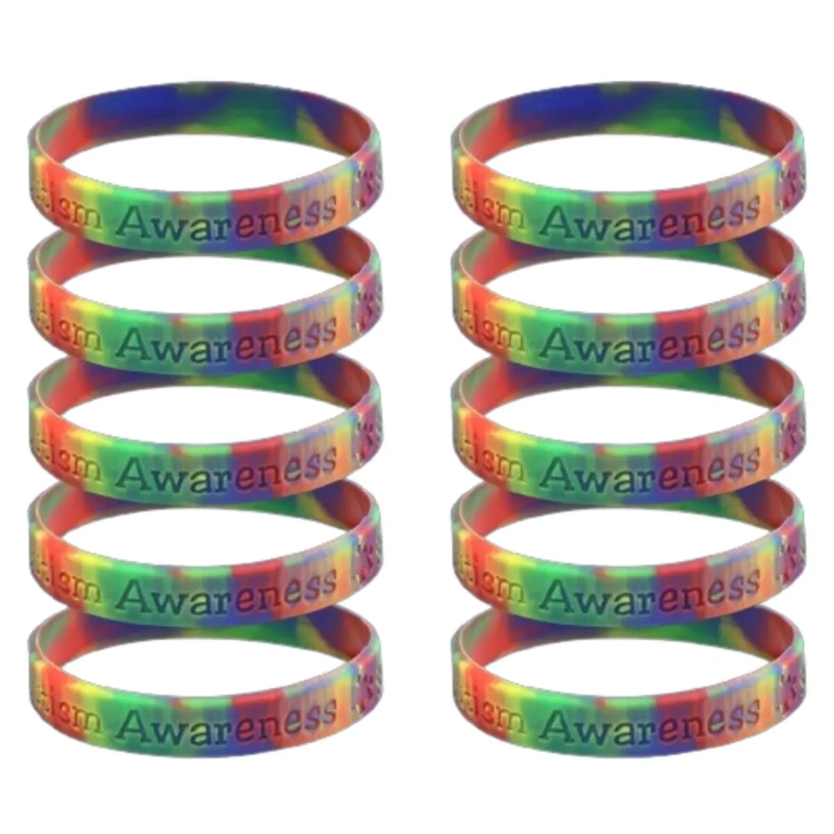 25 Awareness Silicone Bracelets (Pick Your Color/Cause)