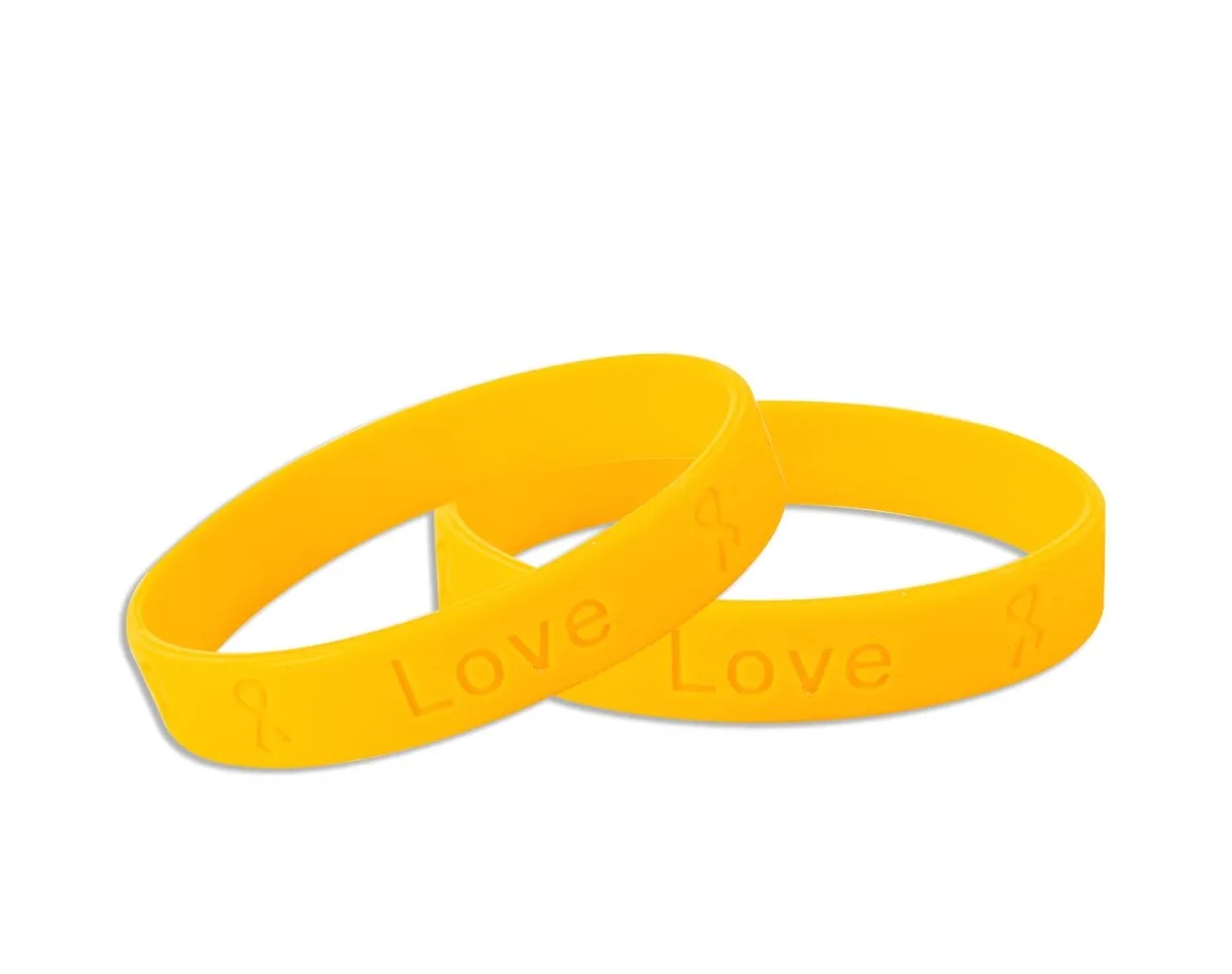 25 Awareness Silicone Bracelets (Pick Your Color/Cause)