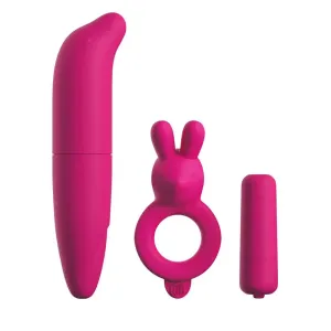 5.5-inch Pipedream Silicone Pink Vibrating Starter Kit for Couples