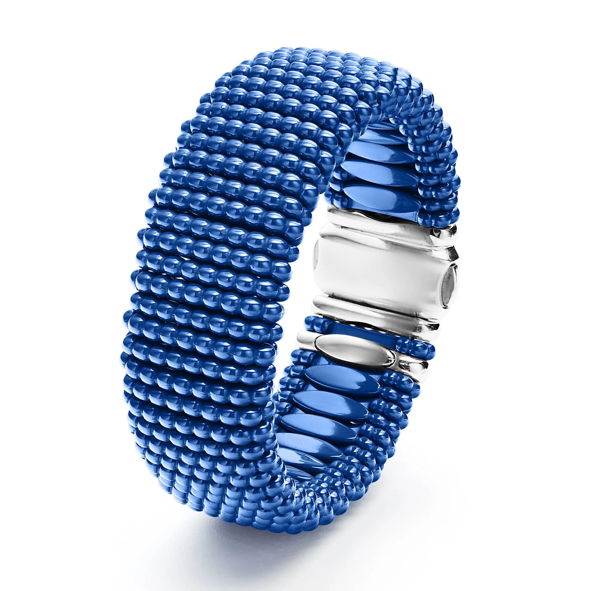 Blue Caviar Statement Ceramic Caviar Bracelet | 23mm