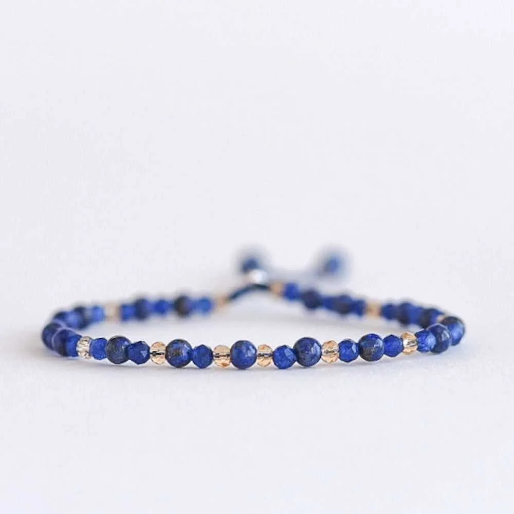 Blue Lapis Adjustable Gemstone Bracelet