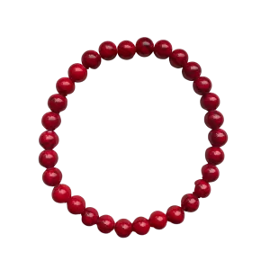 Bright Red Magnesite 6mm Bracelet