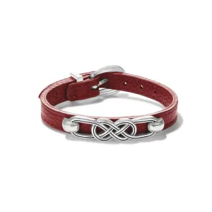 Brigthon Women's Interlok Braid Leather Bracelet