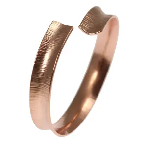 Chased Copper Bangle Bracelet