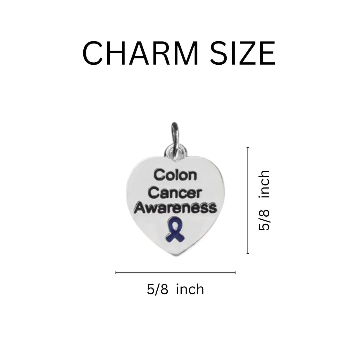 Colon Cancer Heart Retractable Charm Bracelets