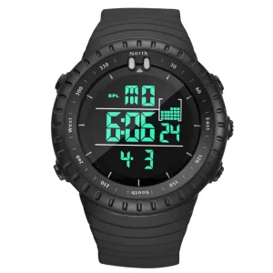 Digital Men Sports Watch Water-Resistant Military Tactical Wrist Watch with Date/Week/12/24H Display Alarm Stopwatch Function LED Backlight