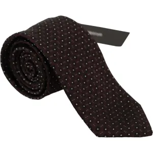 Dolce & Gabbana Elegant Geometric Silk Bow Tie