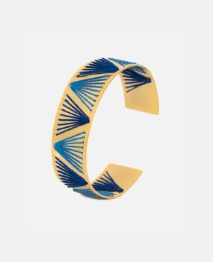 EMBROIDERED BRACELET "NUFARO" BLUE