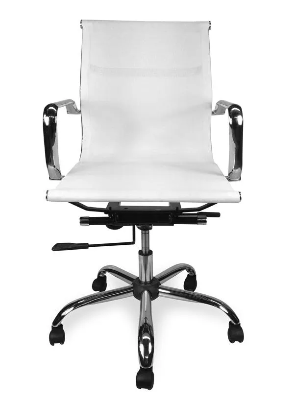 Ex Display - Carter Low Back Office Chair - White Mesh