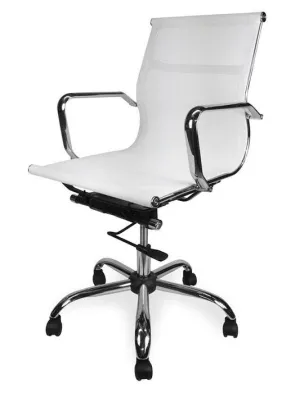 Ex Display - Carter Low Back Office Chair - White Mesh