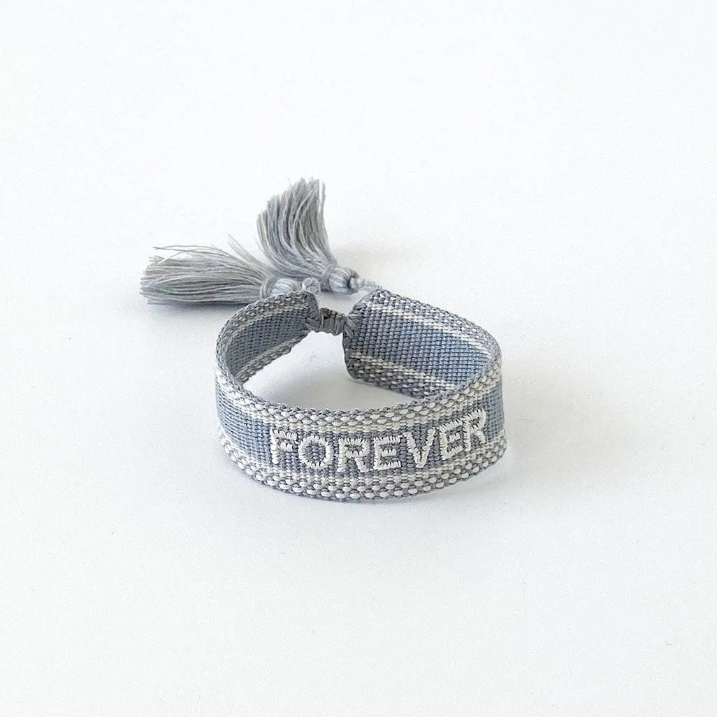 FOREVER Adjustable Bracelet | Grey/Lt Grey