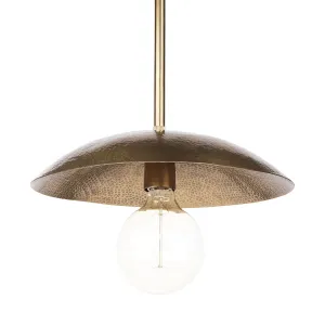 Garnet Pendant Light Gold Metal