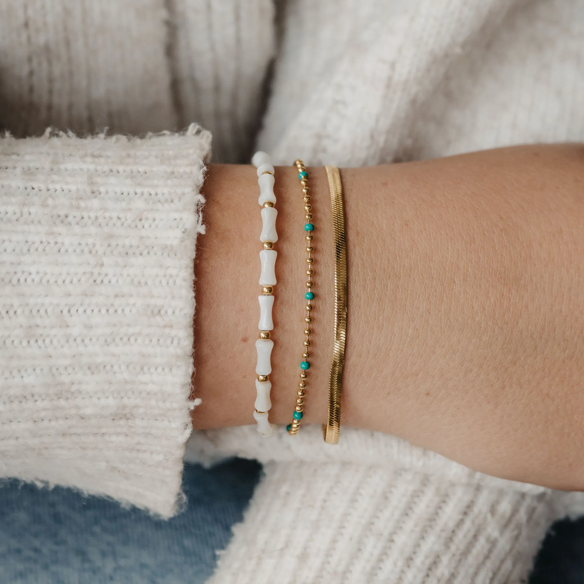 Golden Hour Bracelet Trio Stack