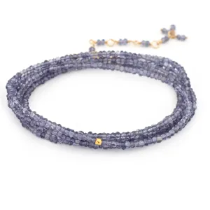 Iolite Wrap Bracelet/Necklace