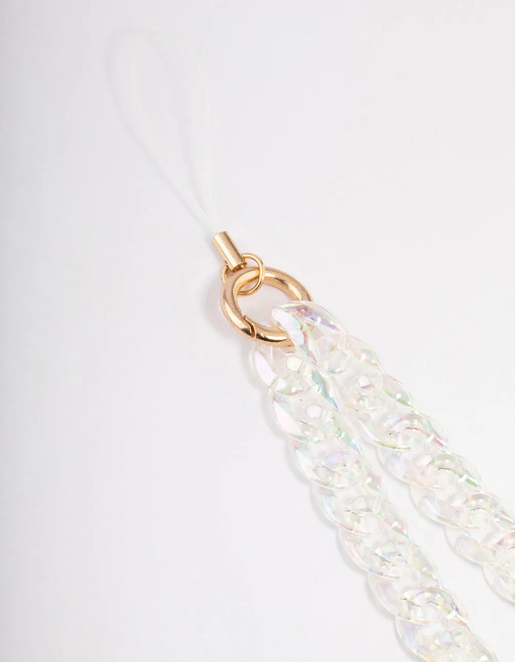 Iridescent Chain Phone Strap