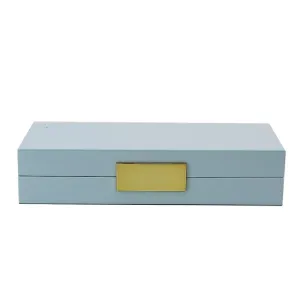 Light Blue Lacquered Jewelry Box