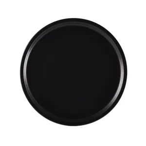 Luna Stoneware Black Pizza Plate 33cm/13" Pack 6