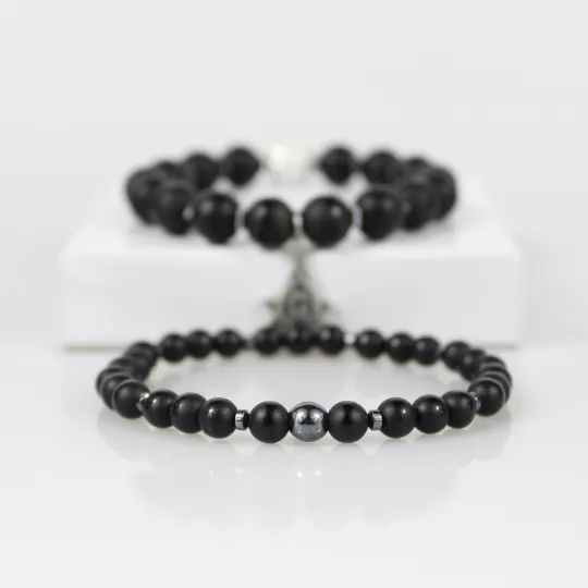 Masonic Stackable Bead Bracelet Set