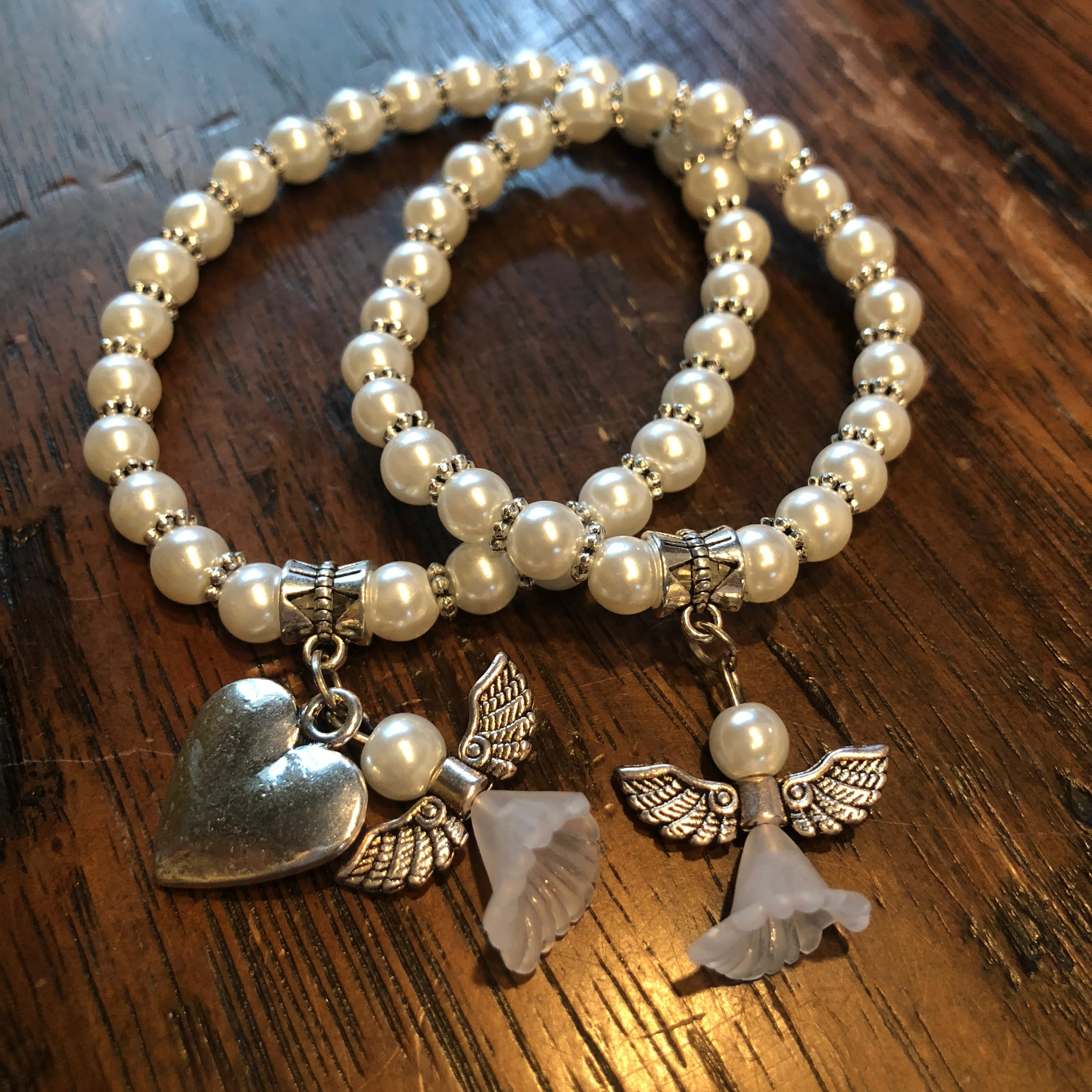 Mother and Daughter Pearl Bracelets