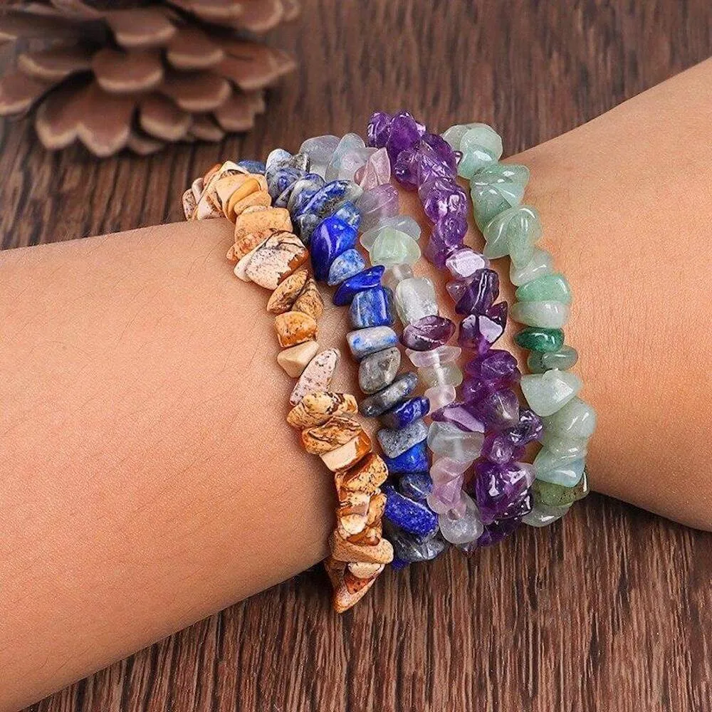 Natural Raw Gemstone Bracelets