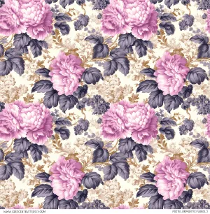 Pastel Romantic Floral 5 Pattern Vinyl Sheet/Wrap