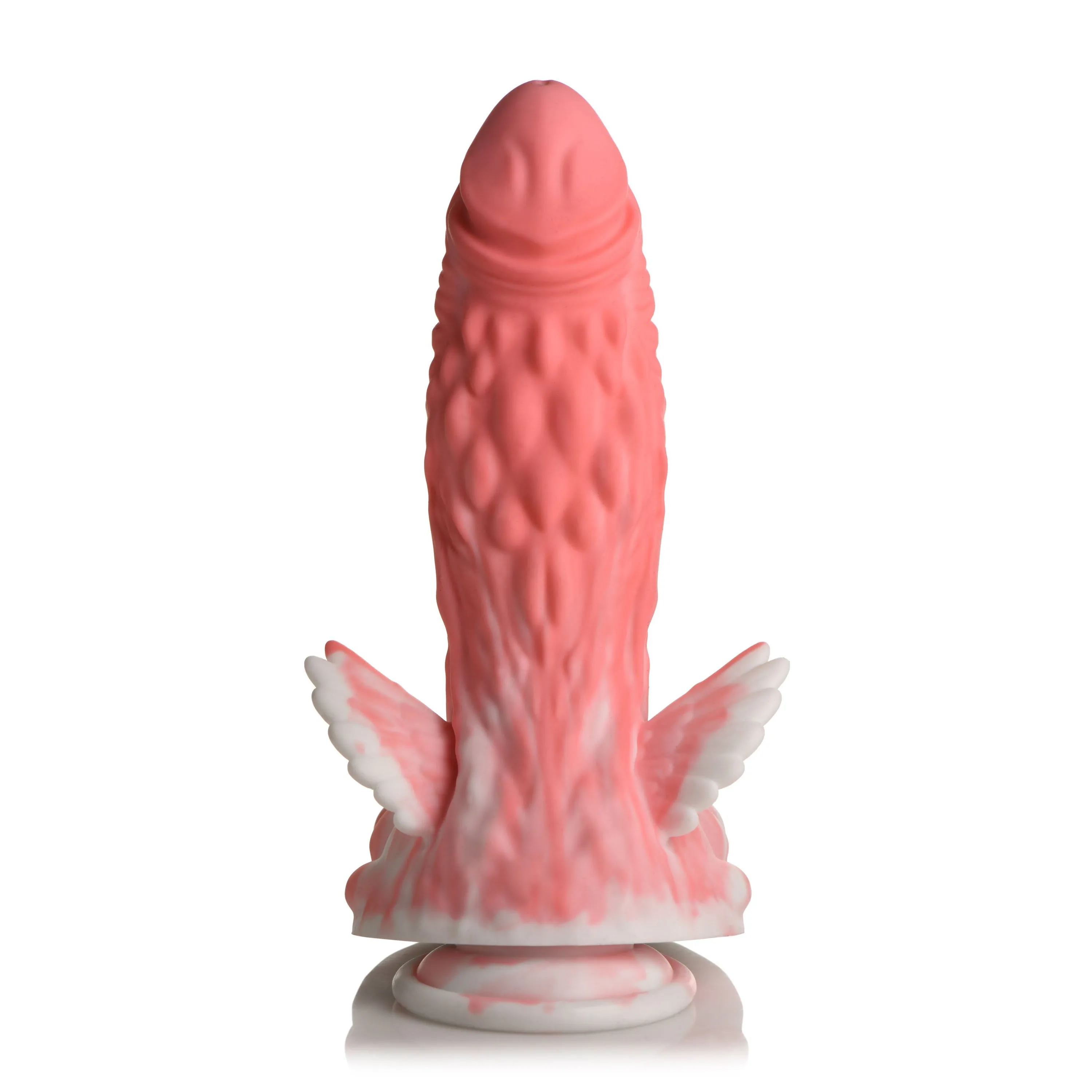 Pegasus Pecker Winged Silicone Dildo - Pink/white