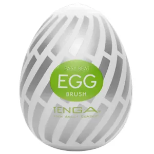 Tenga Brush Silicone Clear Egg Masturbator