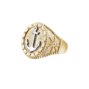 The Majestic Anchor Ring - Solid Gold