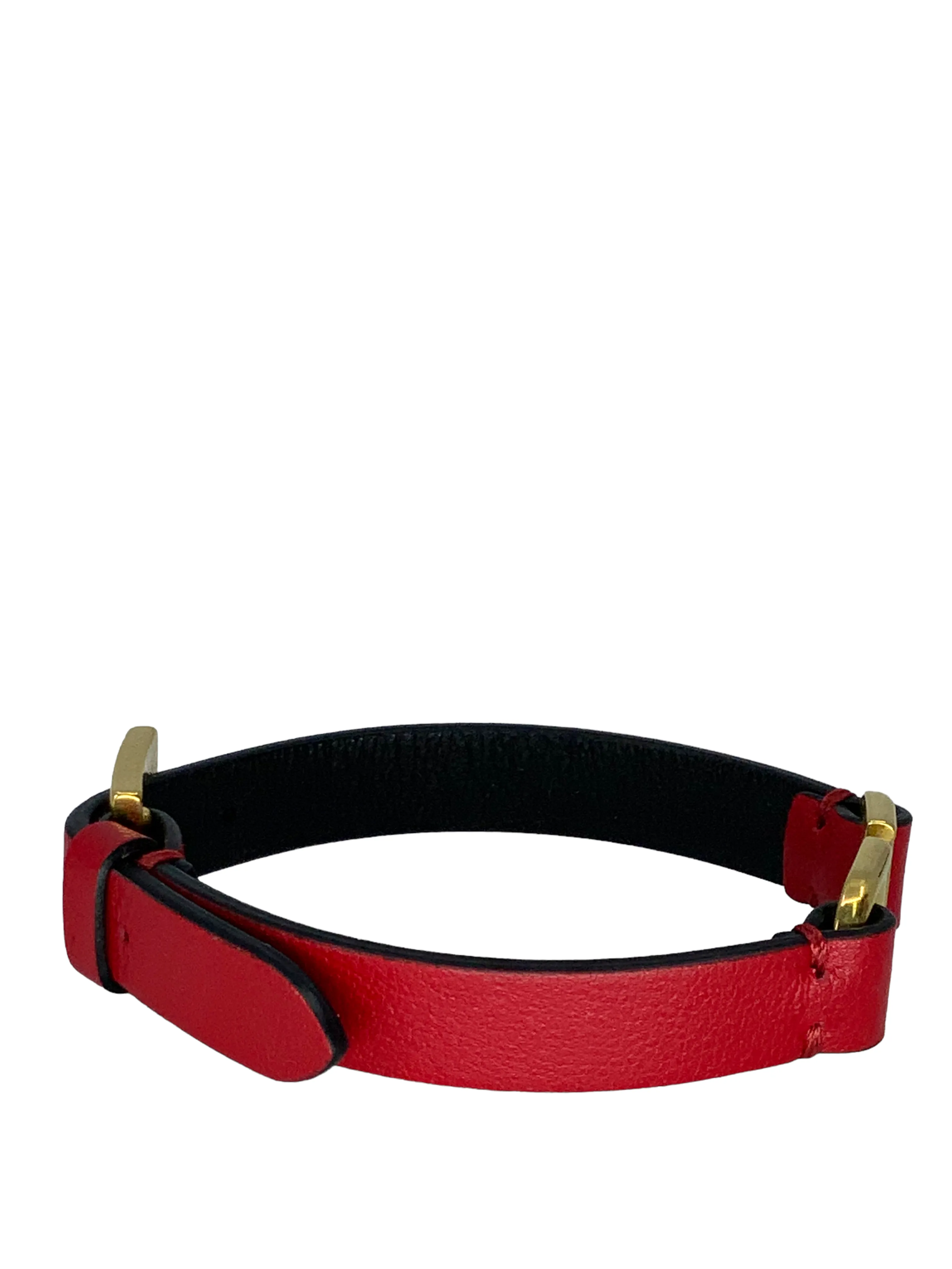 Valentino VLOGO Signature Calfskin Leather Bracelet NEW