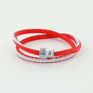 Voyager Double Wrap Rope Bracelet with Stainless Steel Winch in comeback colors