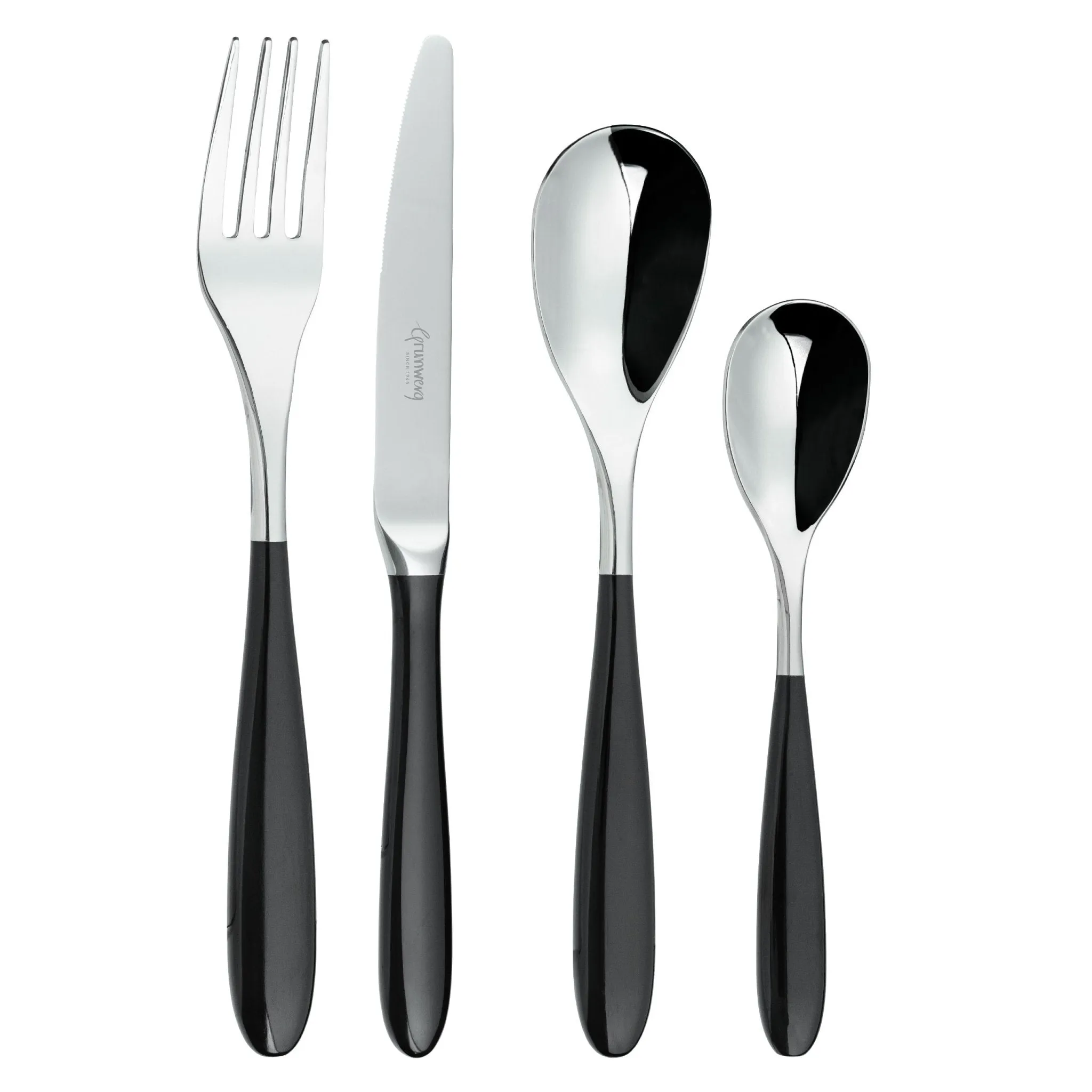 Yin & Yang Black 8 Piece Cutlery Set